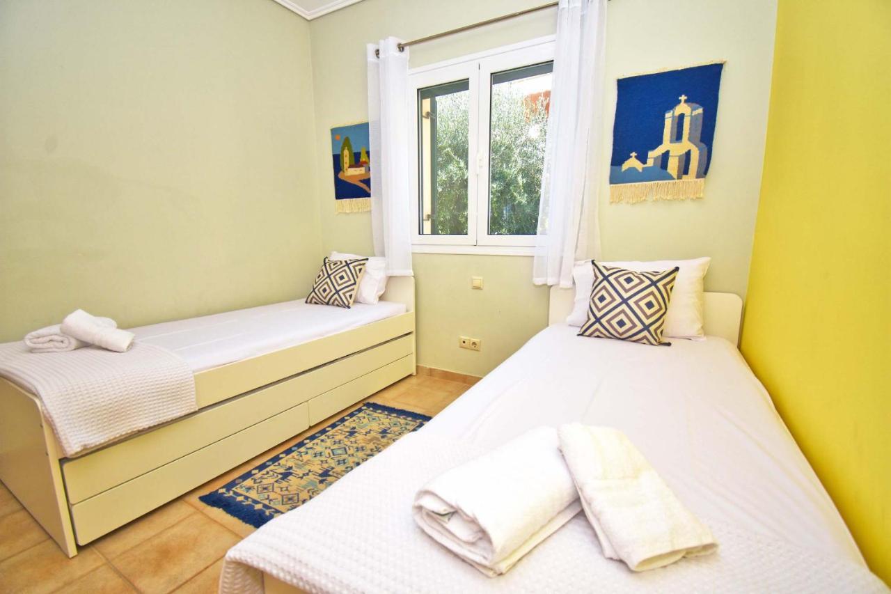 Pebbles And Sea At Barbati With Shared Pool Apartment Exterior photo