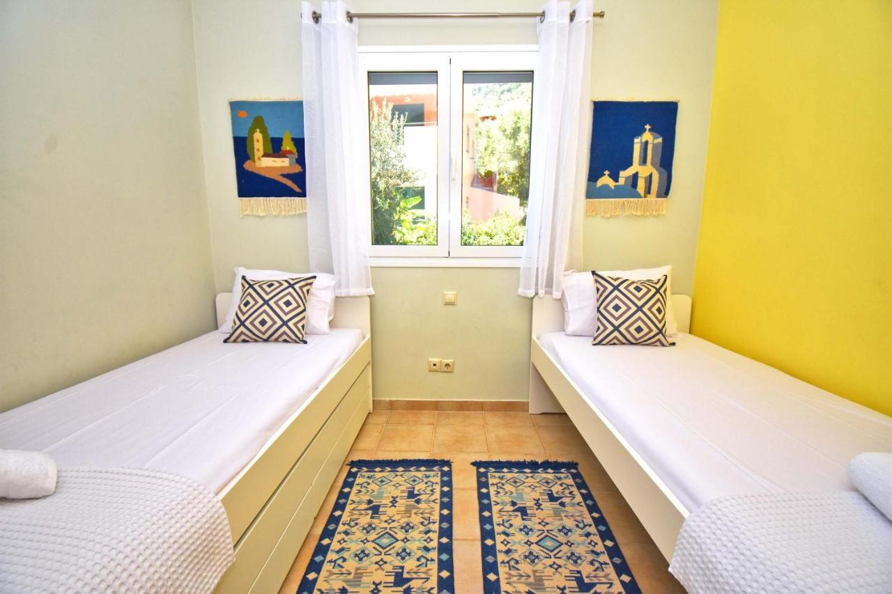 Pebbles And Sea At Barbati With Shared Pool Apartment Exterior photo