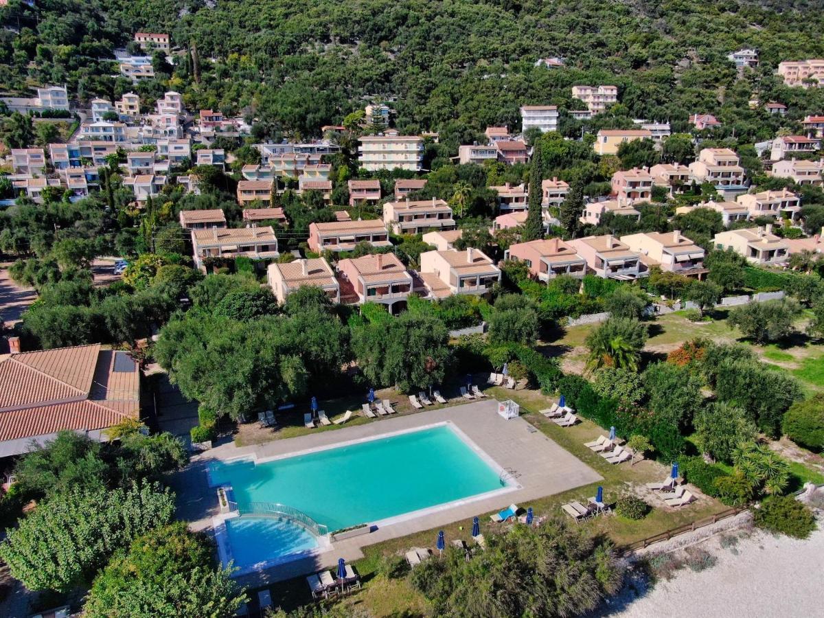 Pebbles And Sea At Barbati With Shared Pool Apartment Exterior photo