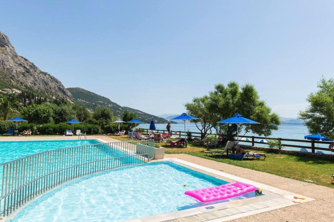 Pebbles And Sea At Barbati With Shared Pool Apartment Exterior photo